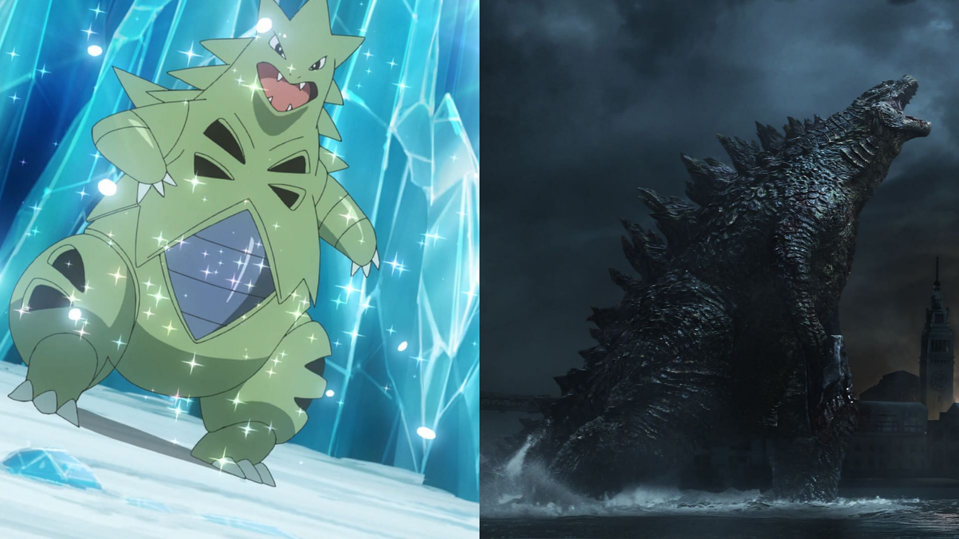 Tyranitar vs Godzilla: How do they fair against each other? (Image via The Pokemon Company, wikizilla)