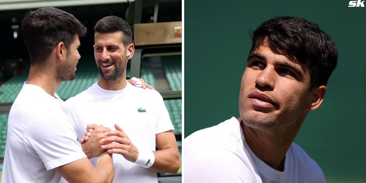 Carlos Alcaraz in awe of Novak Djokovic