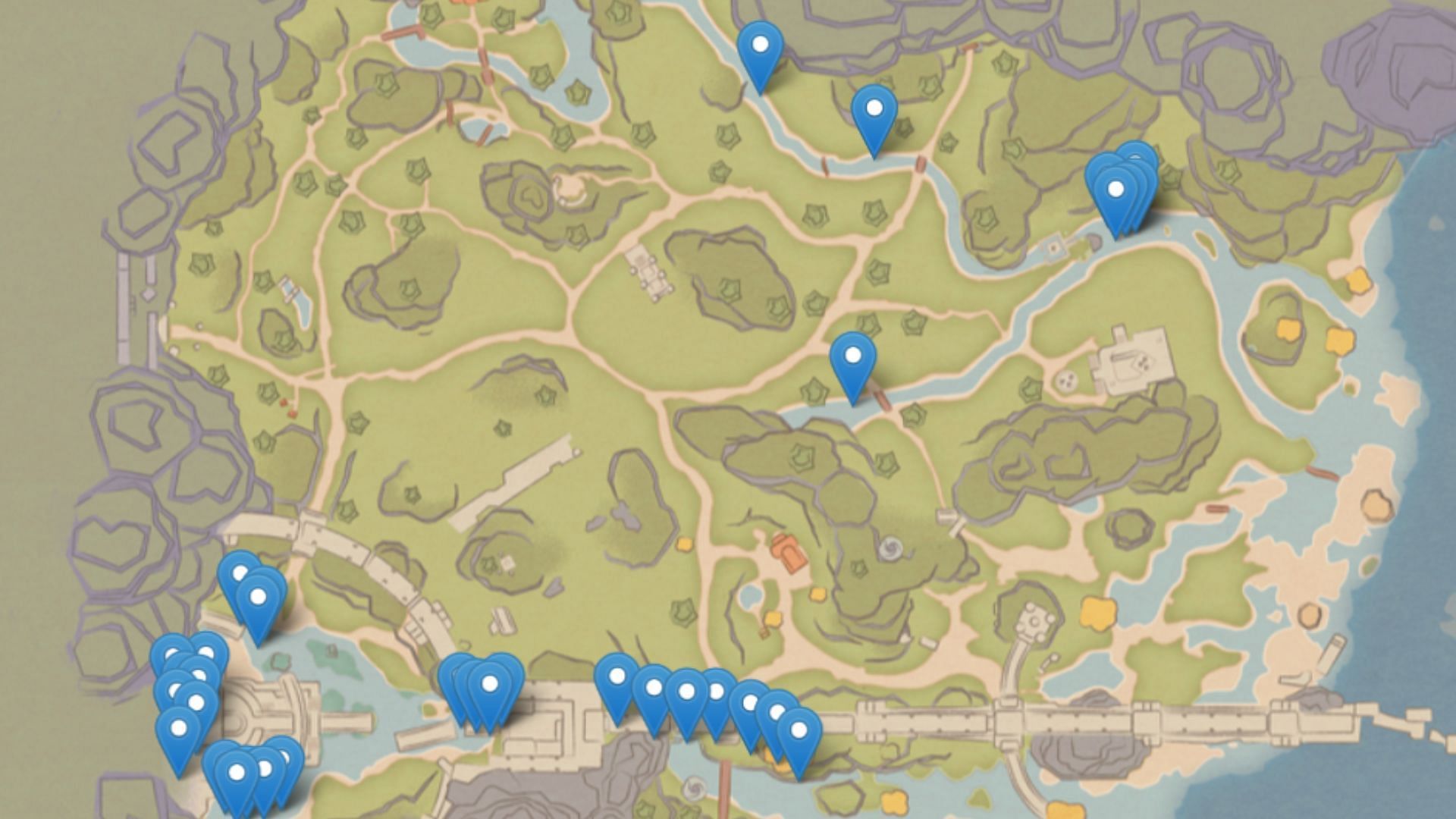 Duskray spawn locations in Palia (Image via Singularity 6 Corporation)