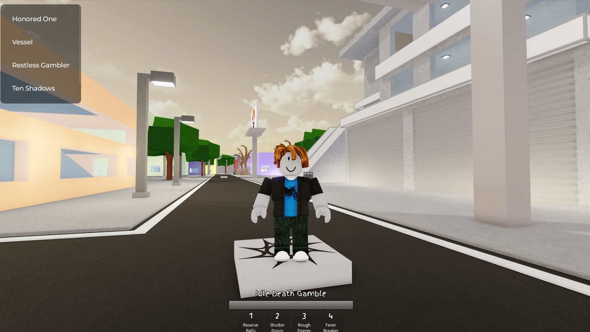 The Restless Gambler is a strong character in Jujutsu Shenanigans (Image via Roblox)