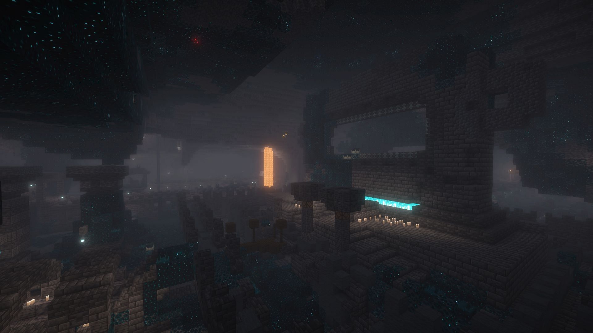 The portal-like structure found in the middle of ancient cities (Image via Mojang)