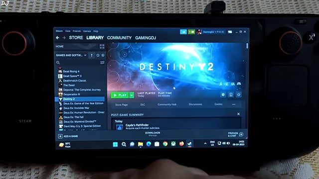 Can you play Destiny 2 The Final Shape on Steam Deck?
