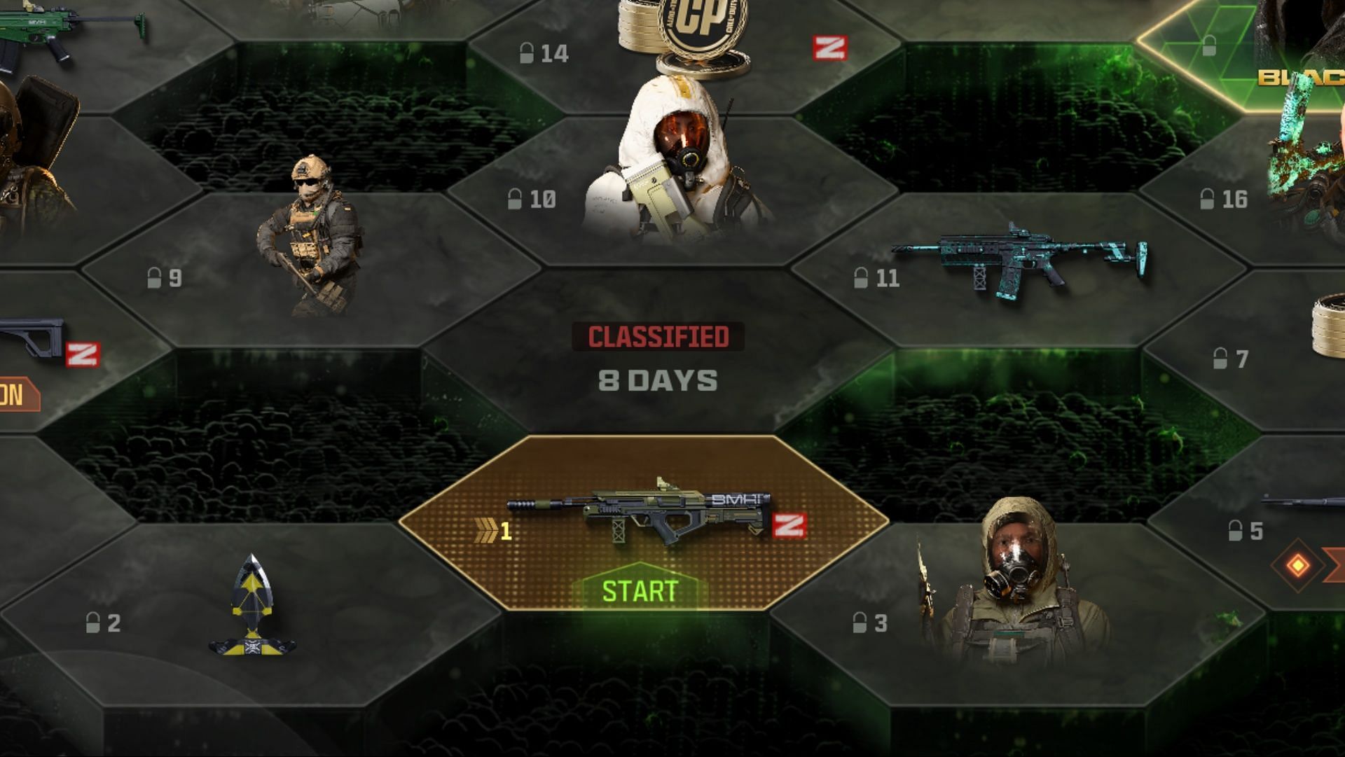 Eight days left for the battle pass&#039;s classified sector to get unlocked in MW3 (Image via Activision)