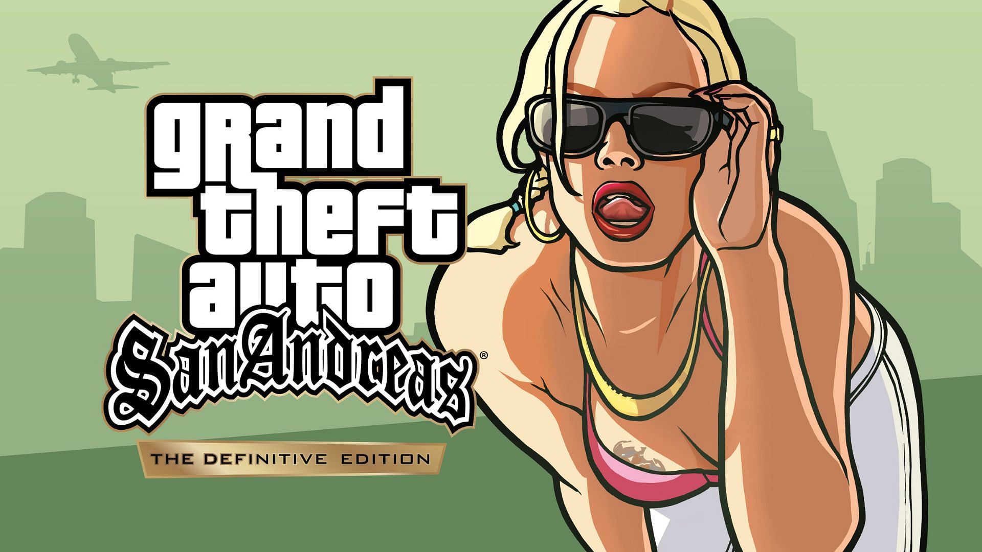 An official cover image of Grand Theft Auto San Andreas Definitive Edition (Image via Rockstar Games)