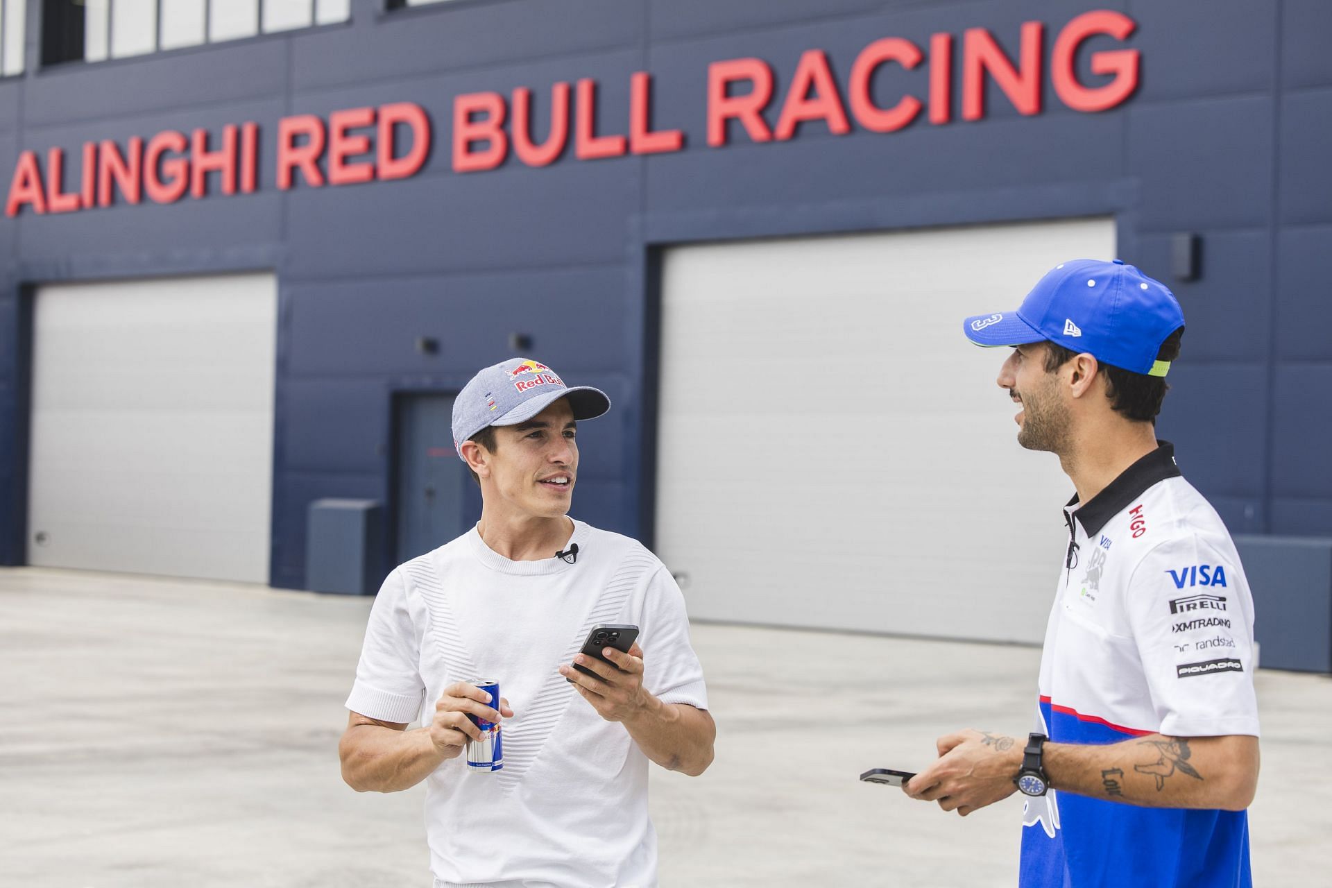 Daniel Ricciardo &amp; Marc Marquez Visit Barcelona