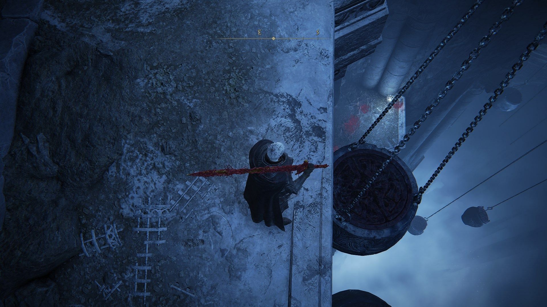 Use the hanging pots to go down (Image via FromSoftware)