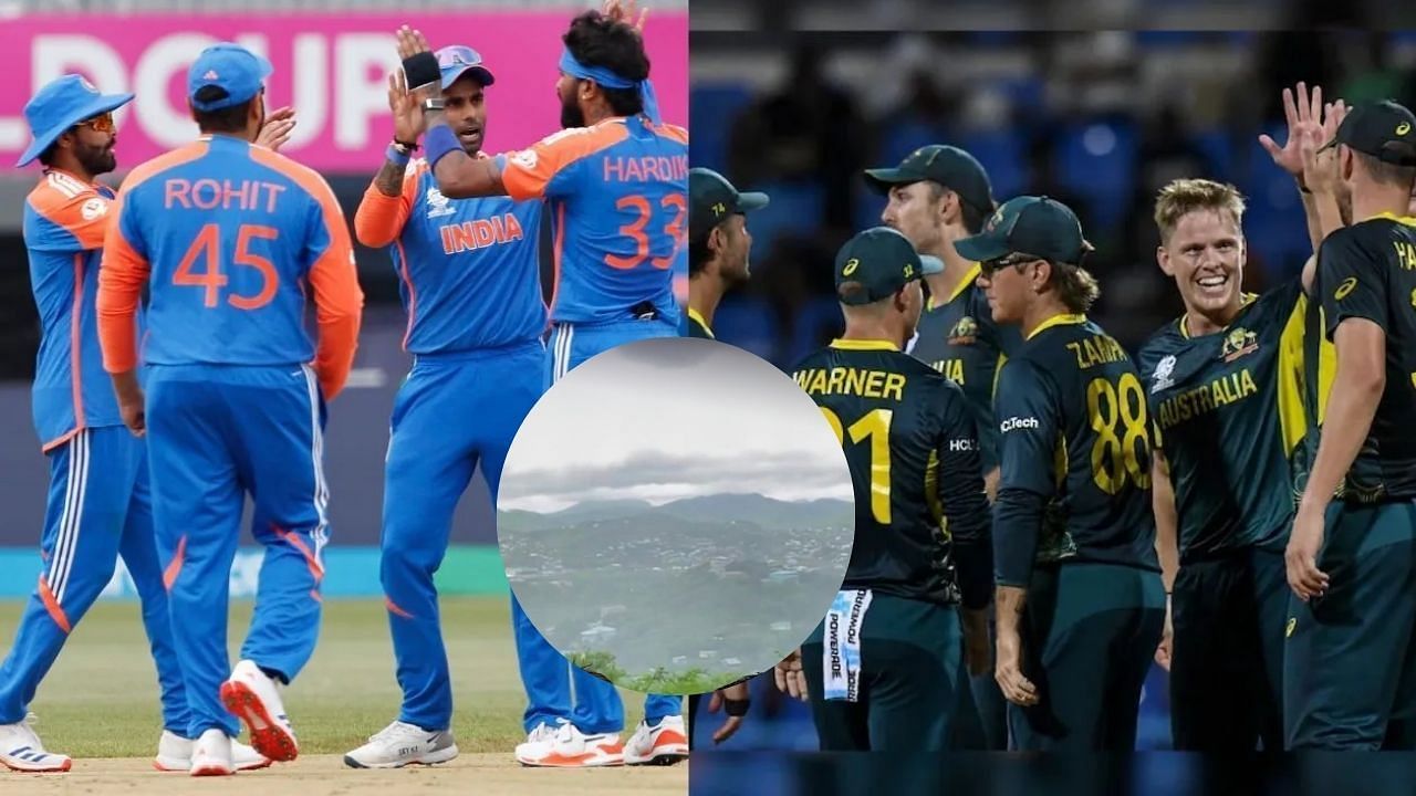 भारत और ऑस्ट्रेलिया मुकाबले में बारिश का खलल डाल सकती है (Photo Credit: X/@BCCI, @kashyapvipul, AFP)
