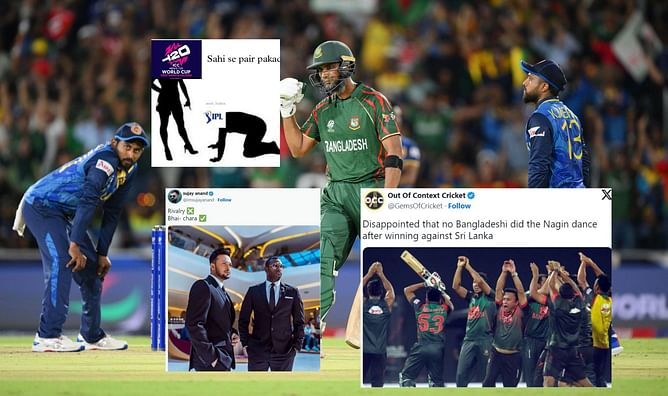 "Can lose a T20 series against USA, but not a match against SL"- Top 10 funny memes after Bangladesh beat Sri Lanka in 2024 T20 World Cup