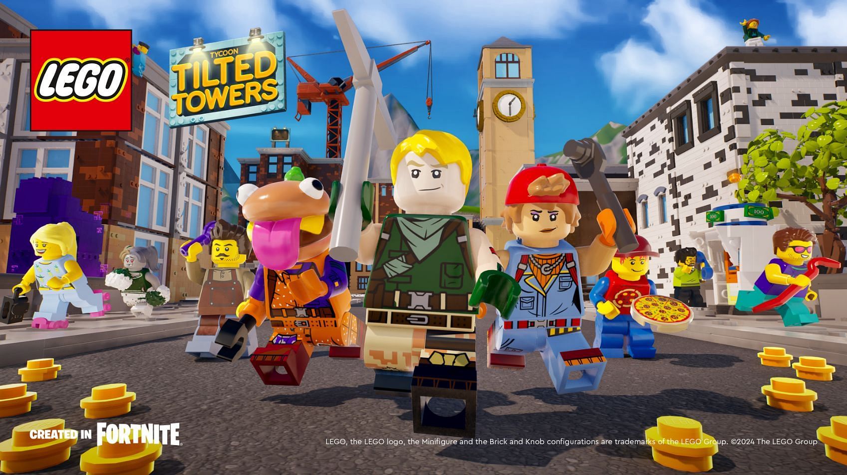 LEGO Tycoon Tilted Towers (Image via Epic Games)