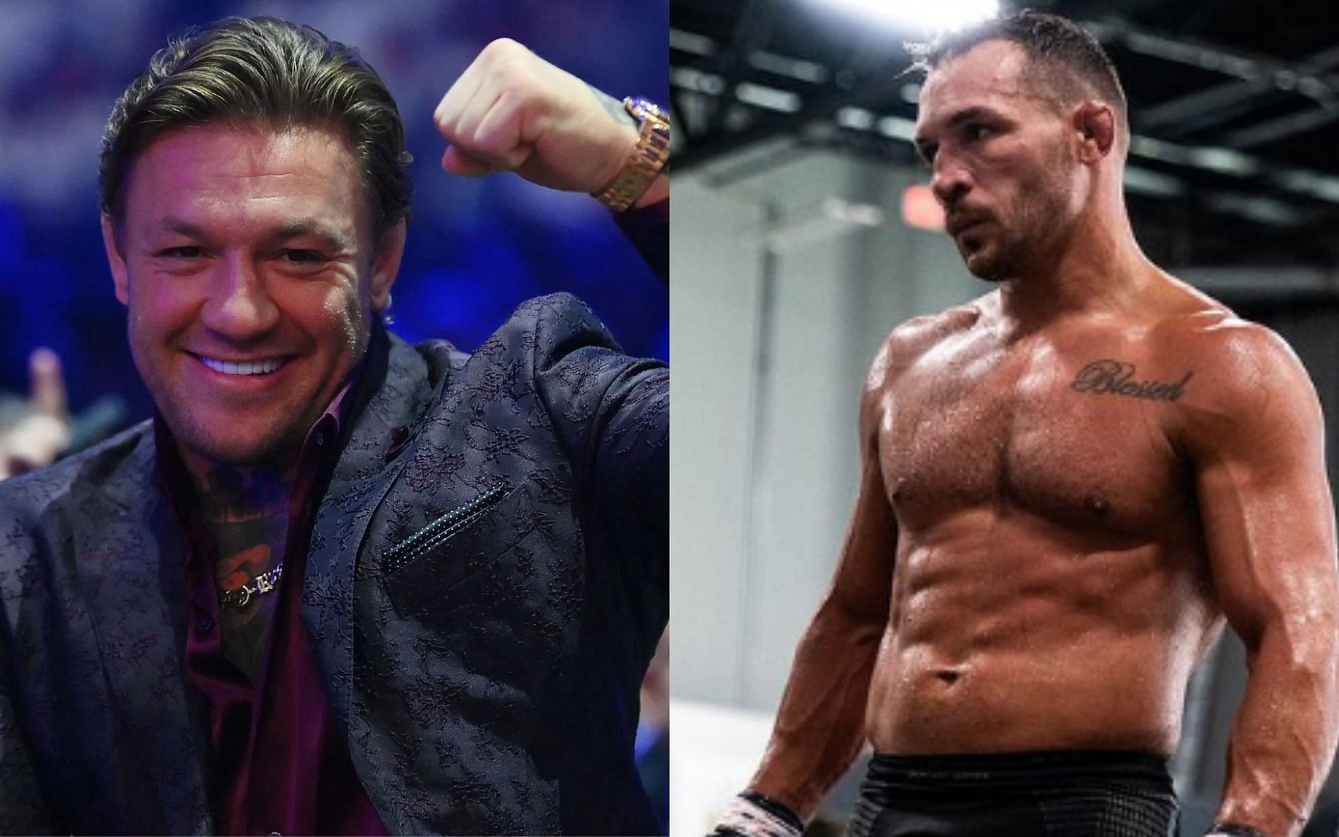 Michael Chandler reacted to Conor McGregor withdrawing from UFC 303 [Image courtesy: Getty Images, @mikechandlermma and @megafitmeals - Instagram]