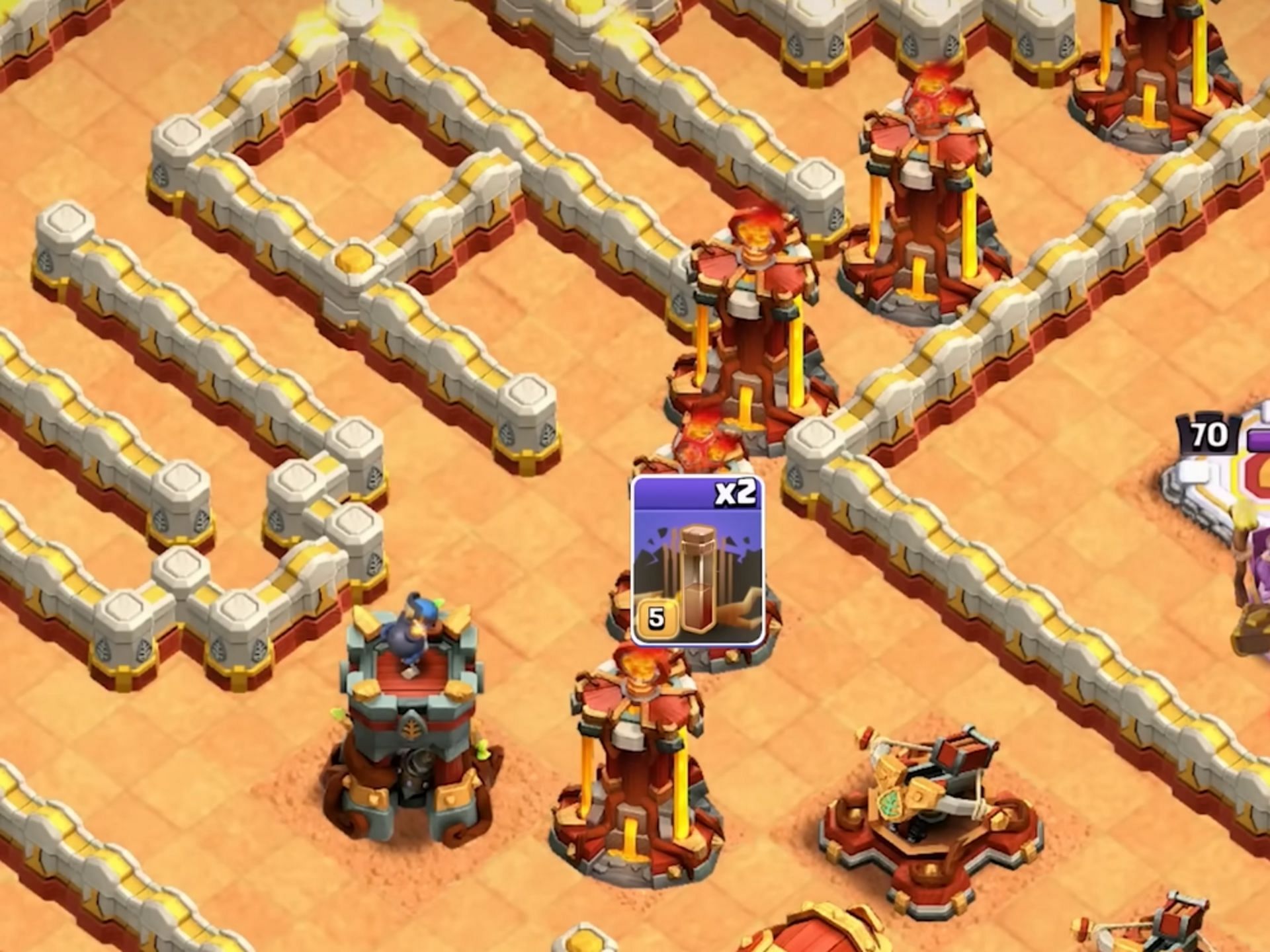 Earthquake Spell placement (Image via Supercell)