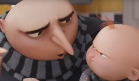 After House of the Dragon's banners in NYC, Despicable Me 4 has Gru's scarf hanging in iconic locations