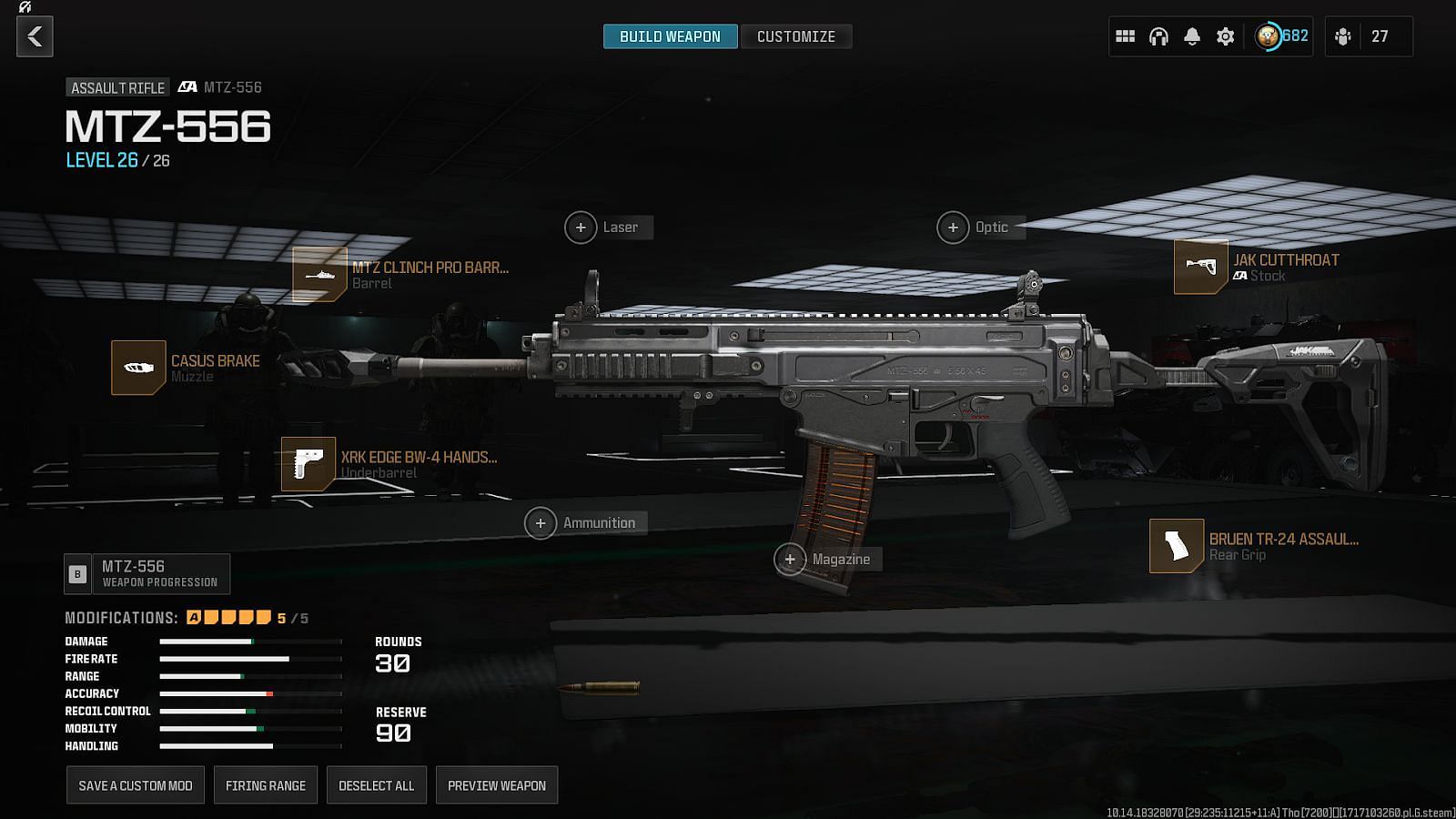 Best MTZ-556 loadout in MW3 (Image via Activision)