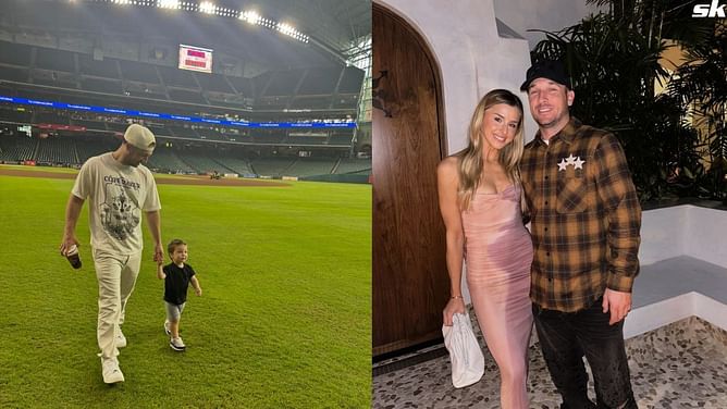 In Photos: Alex Bregman's wife Reagan shares son Knox's exuberant support for dad during Astros game at Minute Maid Park