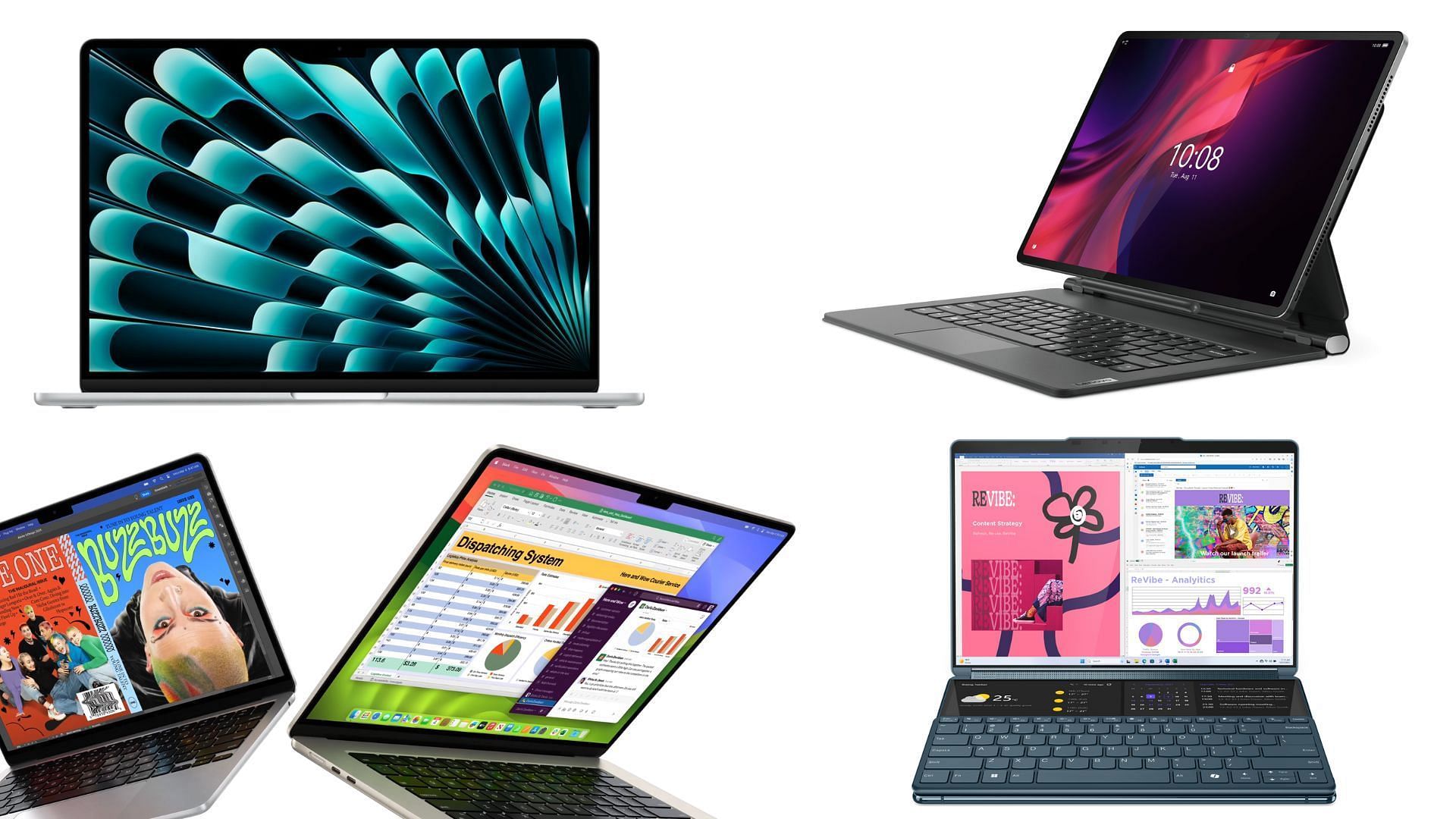 Both laptops offer great value for money (Image via Apple, Lenovo)