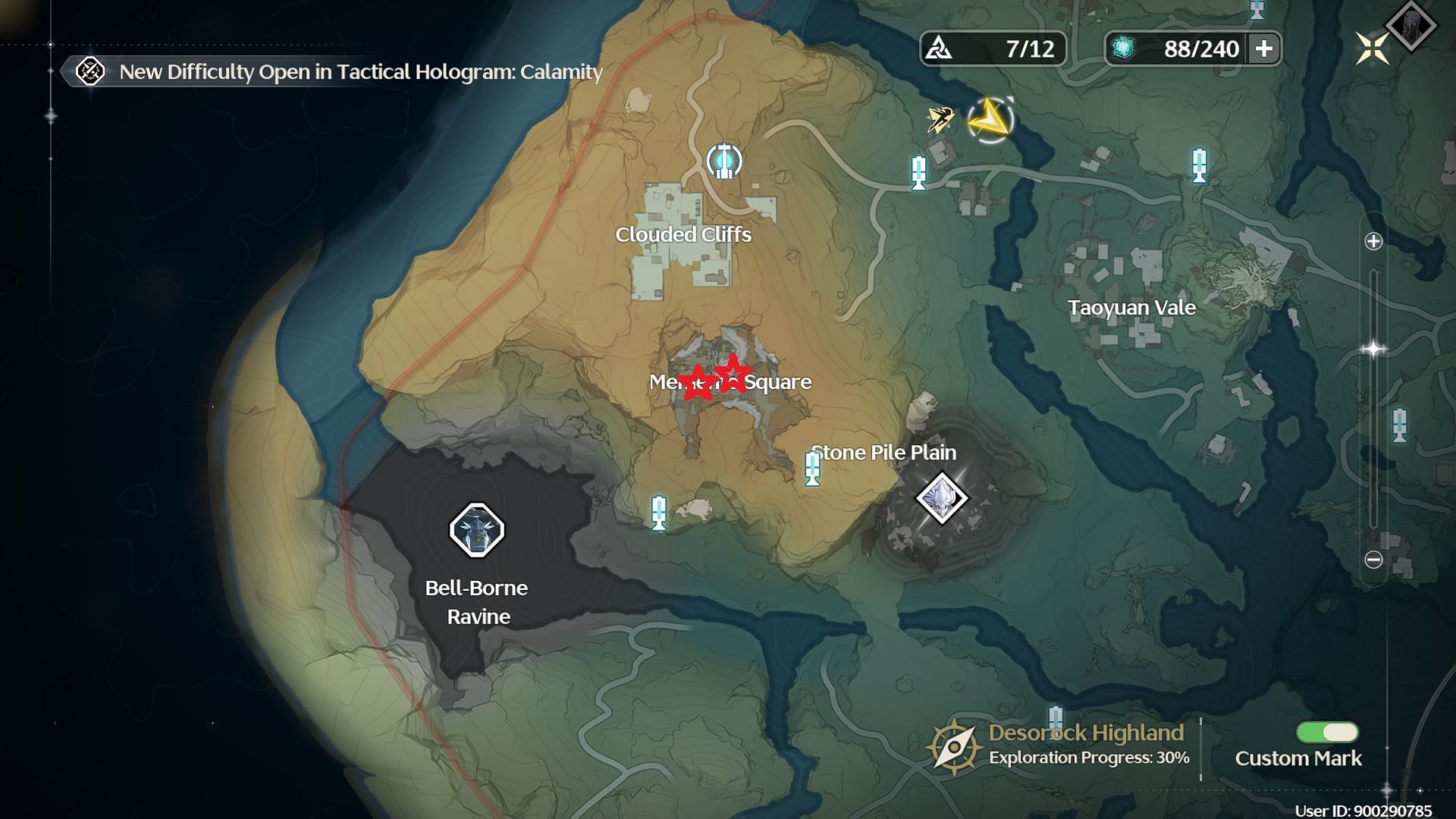 Gorges of Spirits Sonance Casket locations (Image via Kuro Games)