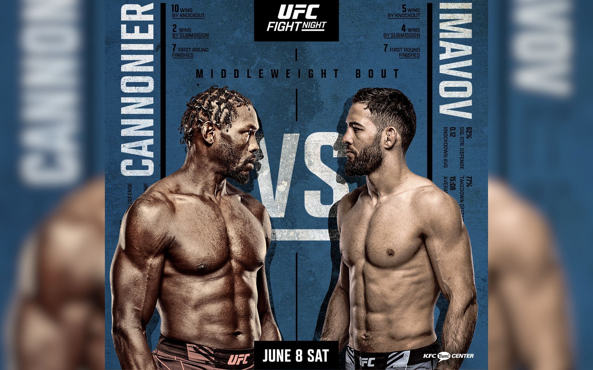 UFC Louisville: Jared Cannonier vs. Nassourdine Imavov full event information [Image courtesy: @UFCEurope - X]