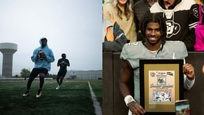 WATCH: $4.6 million NIL-valued Shedeur Sanders sets the mood at Colorado football camp rapping with young fans on the sidelines