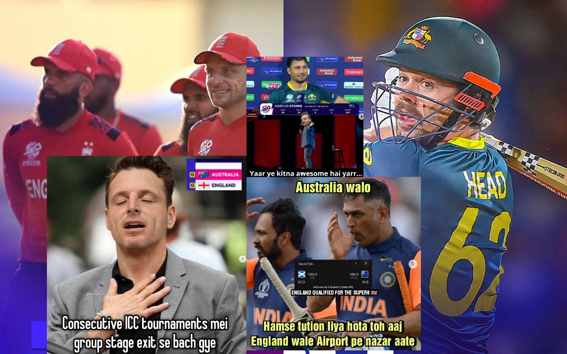 Top 10 funny memes from AUS vs SCO WC match (Image credits: ICC/X)