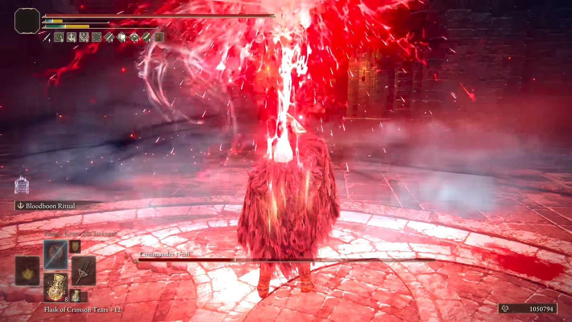 Bloodboon Ritual is one of the strongest Ash of Wars in Elden Ring (Image via FromSoftware || YouTube/Your Average Gamer)