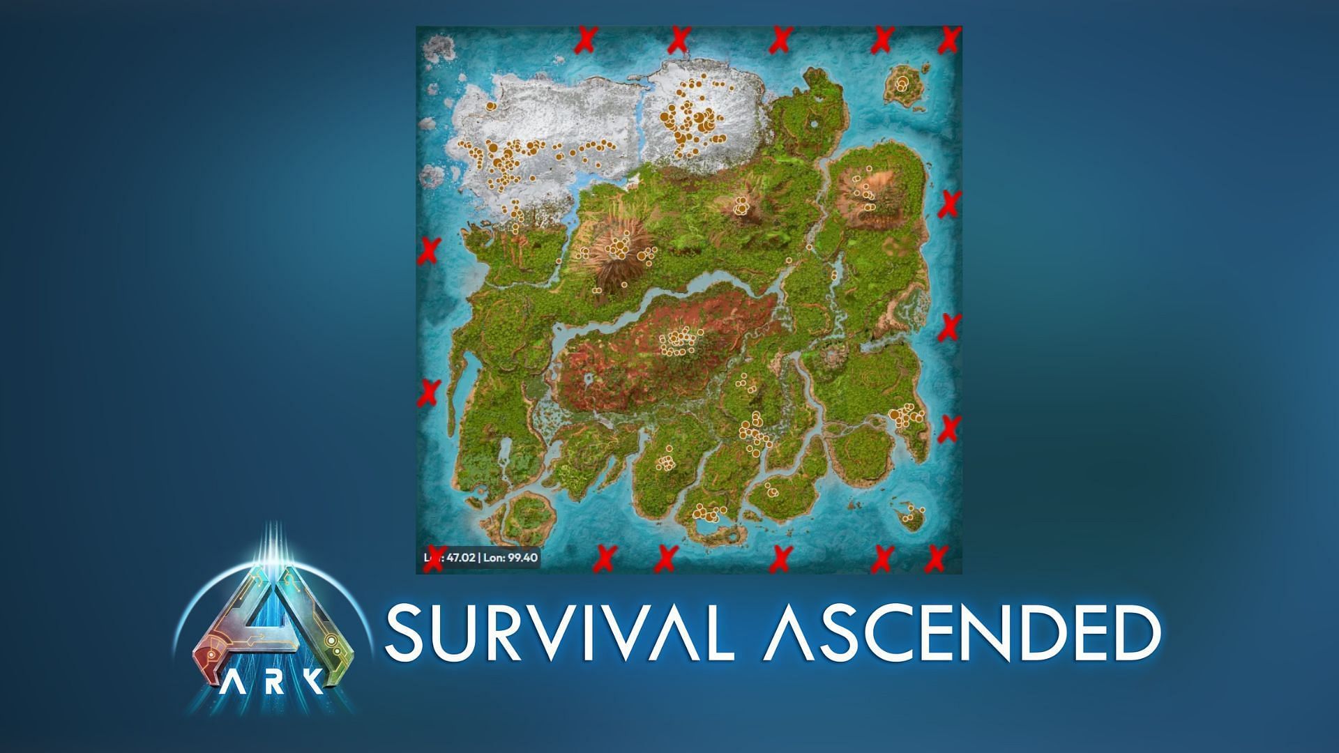 Dunkleosteus spawn locations in Ark Survival Ascended (Image via Studio Wildcard)