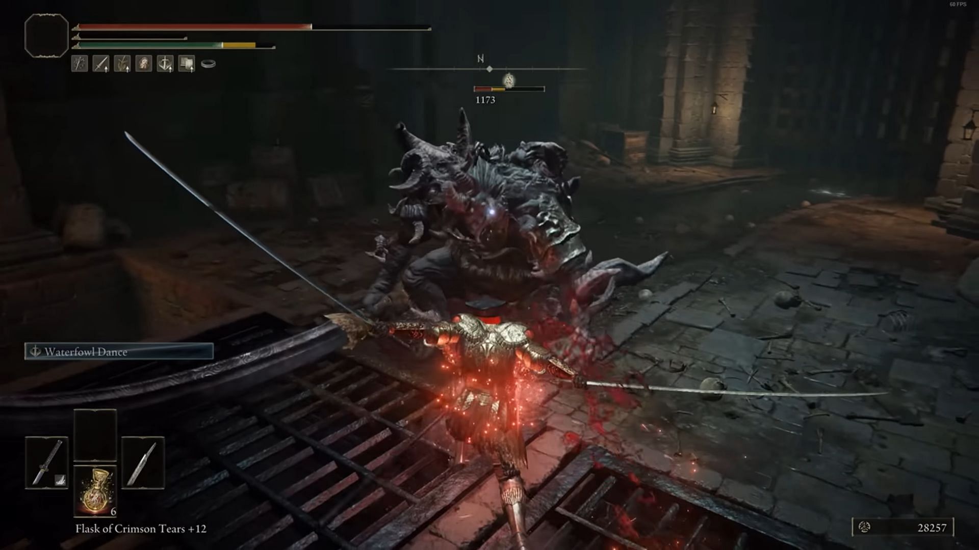 Using a Katana power stance is brutal and key to one of the best dexterity builds in Elden Ring (Image via FromSoftware || YouTube/Youwy)