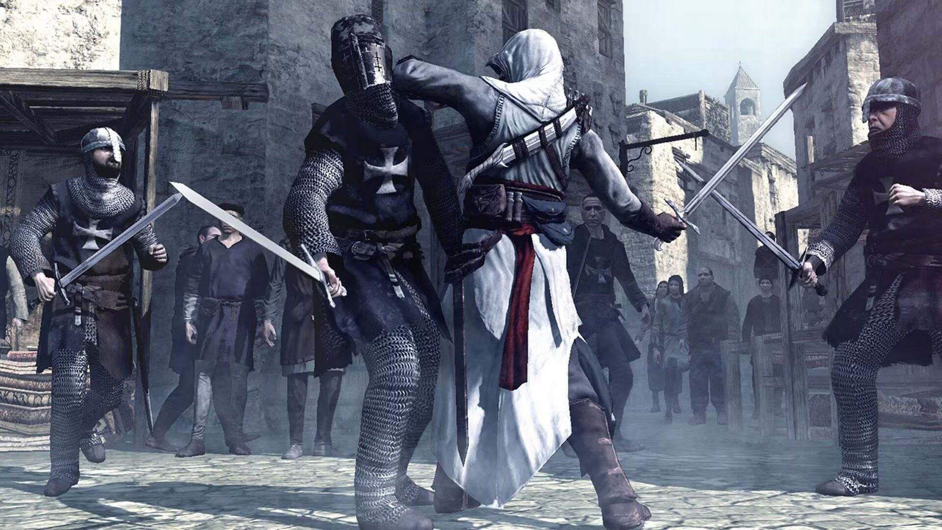 The original Assassin&#039;s Creed game featured Altair Ibn-La&#039;Ahad (Image via Ubisoft)