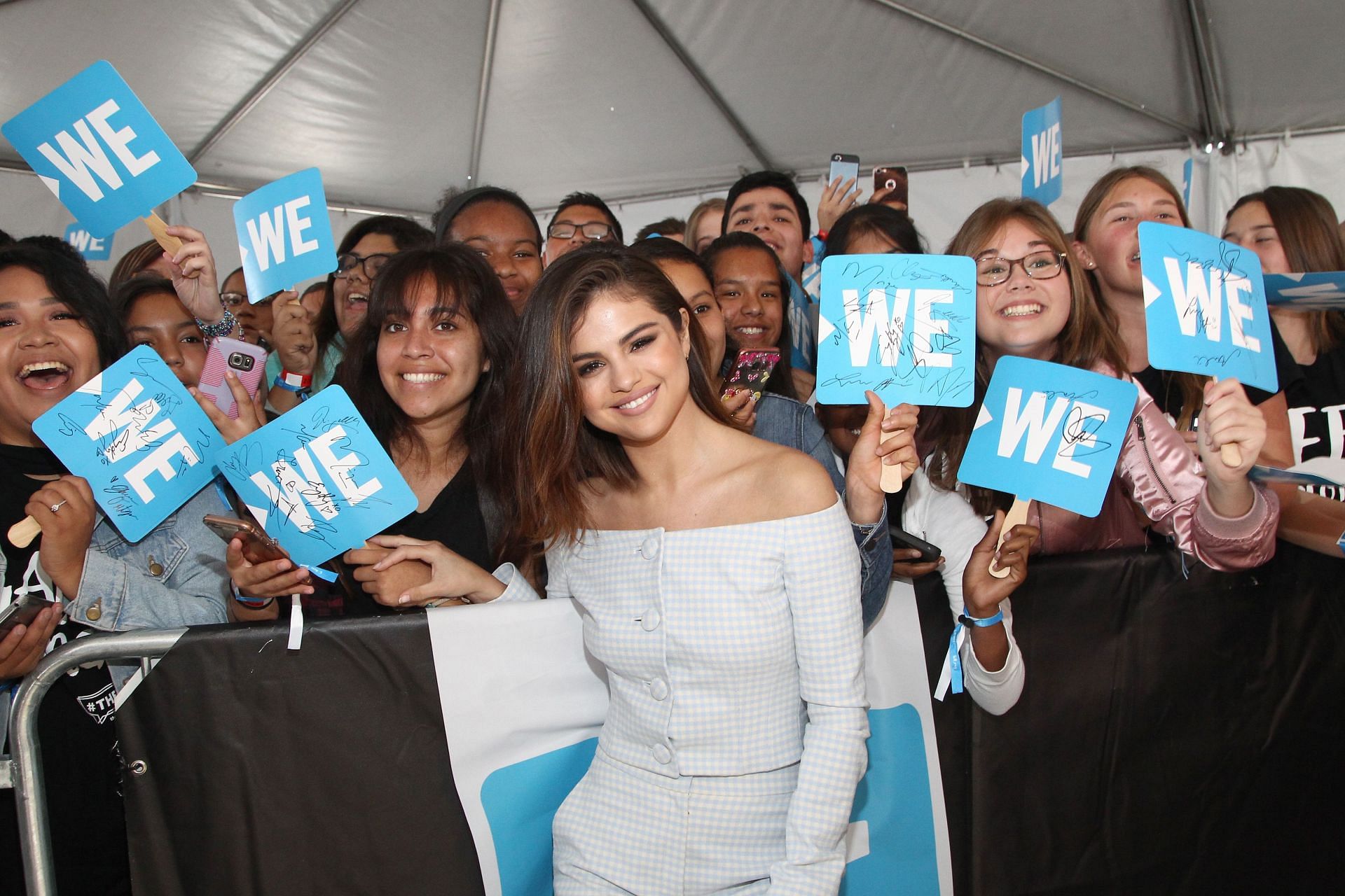Selena Gomez, Alicia Keys, Demi Lovato, Bryan Cranston, DJ Khaled, Miss Piggy And More Come Together At WE Day California To Celebrate Young People Changing The World. (Photo by Tommaso Boddi/Getty Images for WE)