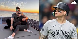 "Dawg" - Carlos Rodon's wife Ashley pumps up Alex Verdugo's 2-run homer at Fenway Park post-Yankees-Red Sox trade