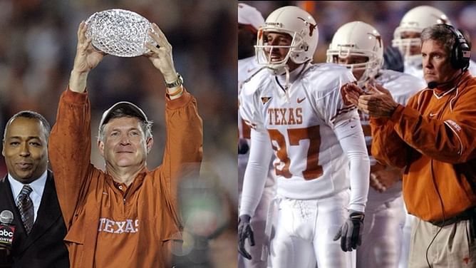 Watch: Former Texas HC Mack Brown once delivered fiery speech after Longhorns' 2005 national championship triumph