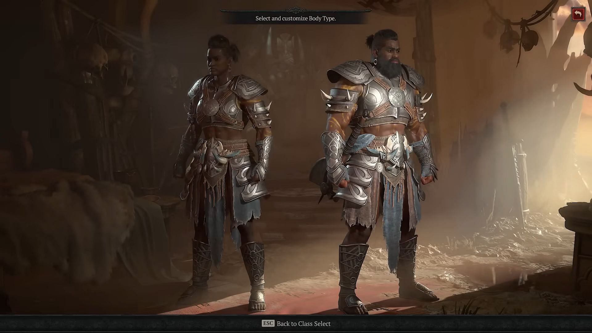 Diablo 4 offers a variety of customization options for the characters (Image via Blizzard Entertainment)