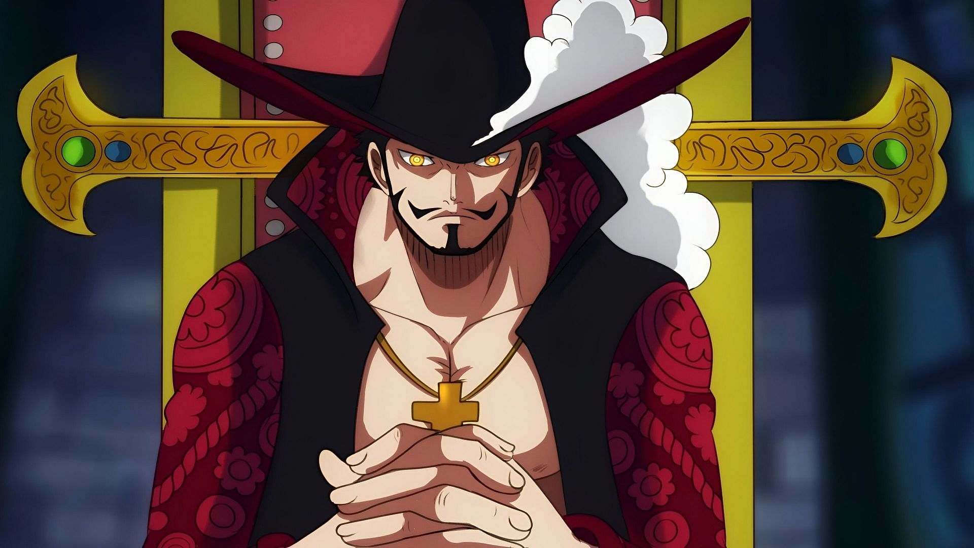 Mihawk as seen in the anime (Image via Toei Animation)