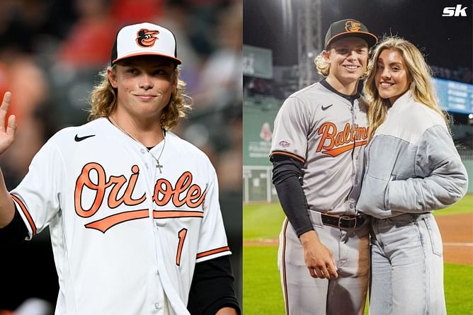 In Photos: Jackson Holliday rocks a cool baseball cap during romantic romantic 'date night' with wife Chloe