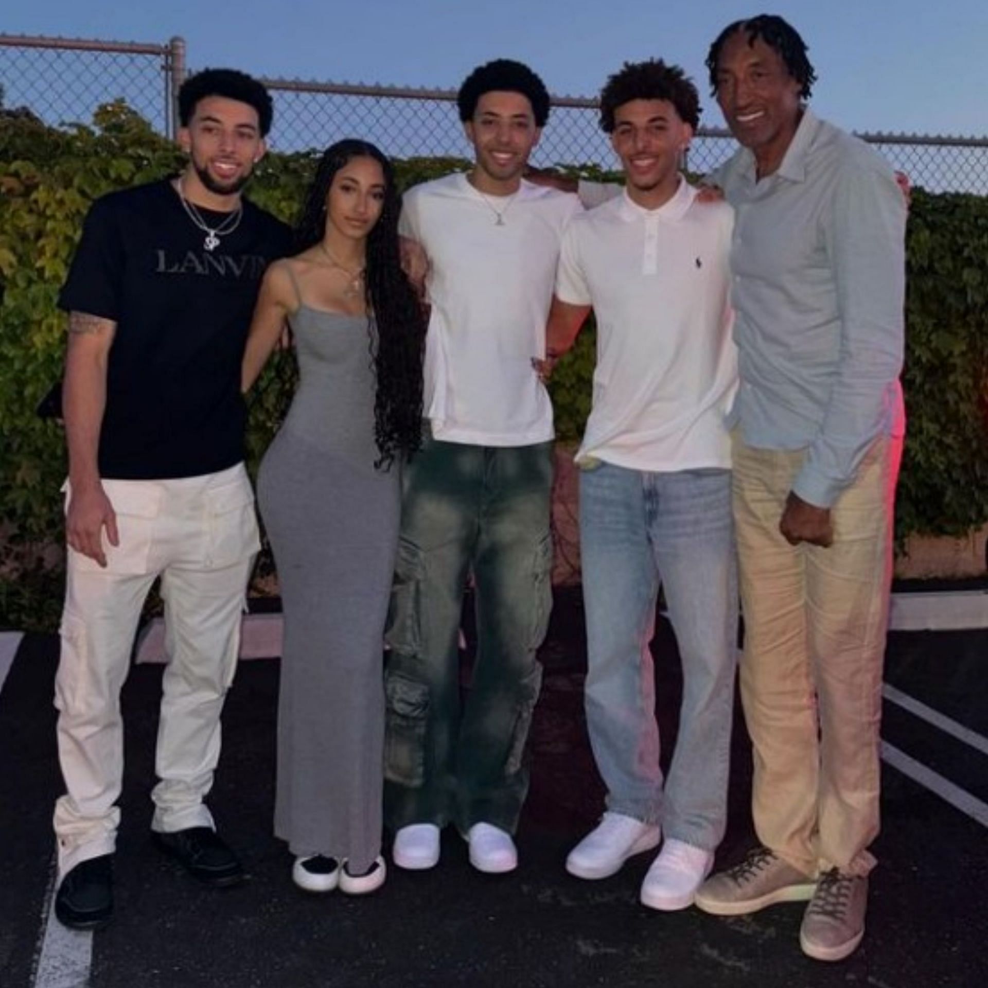 The Pippen kids with their father, Scottie