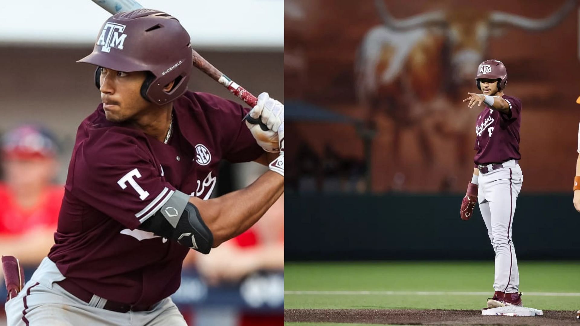 Images courtesy of MLB and Texas A&amp;M Athletics