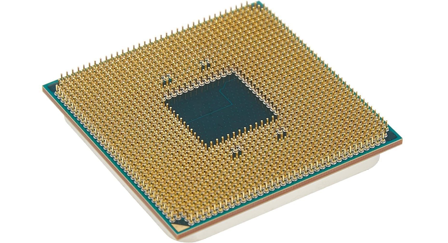 AMD Ryzen processor from its rear side (Image via AMD)