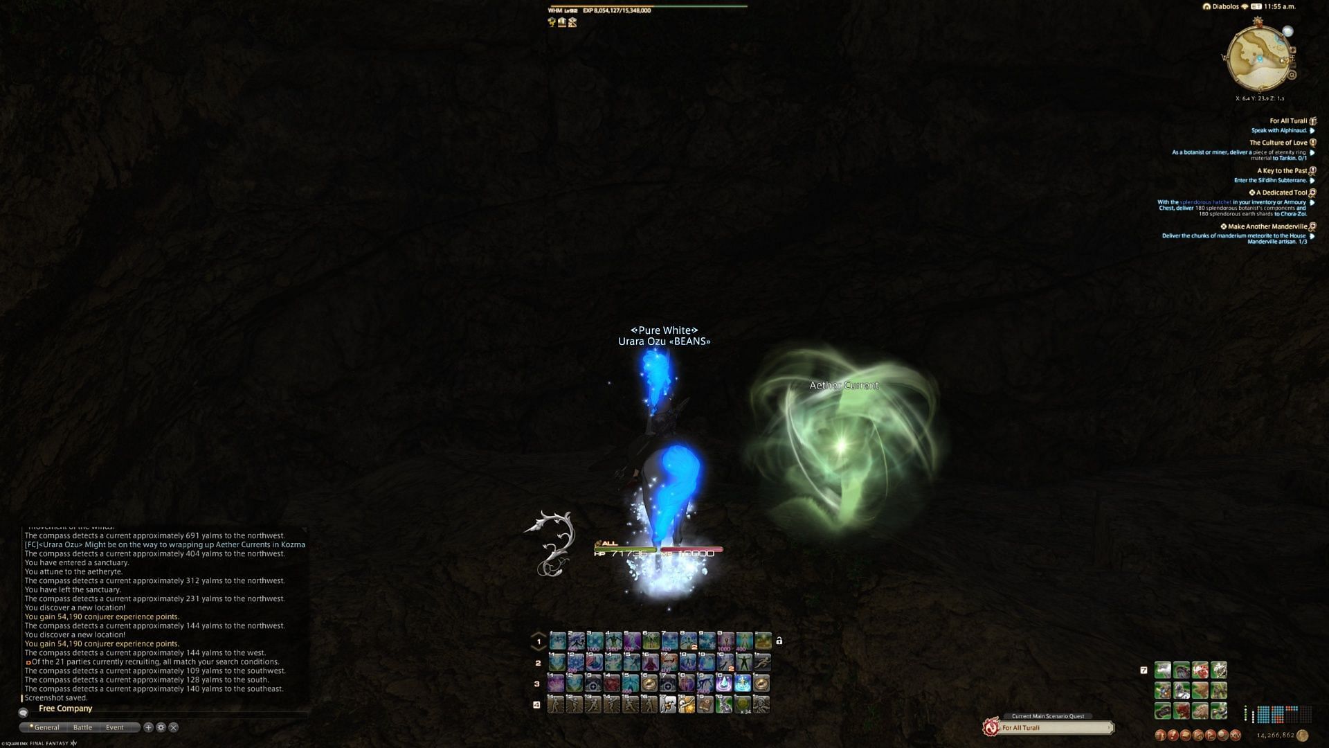 Some of the Final Fantasy 14 Dawntrail Aether Current locations are a bit dimly lit (Image via Square Enix)