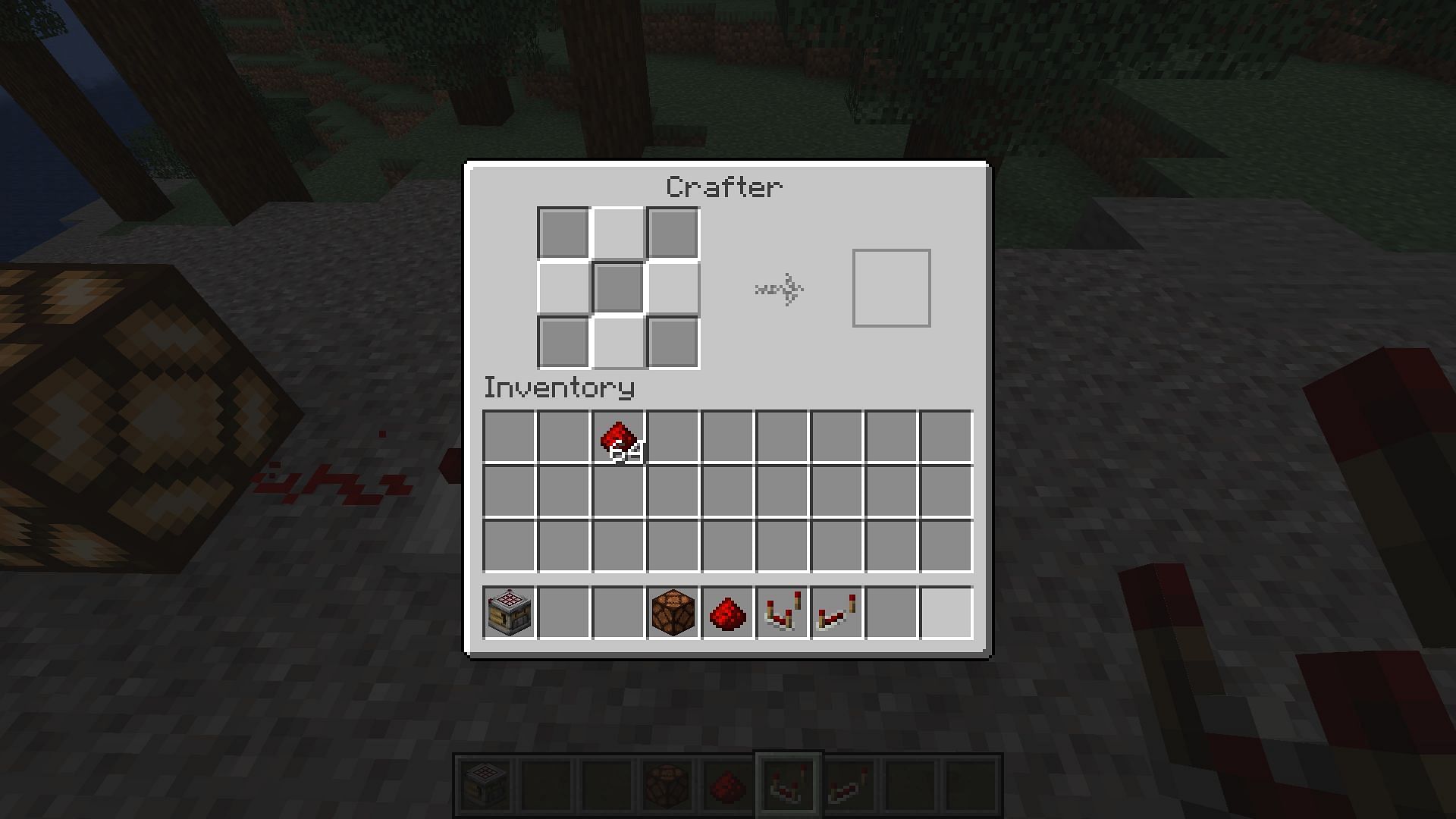 A crafter with spots locked (Image via Mojang)