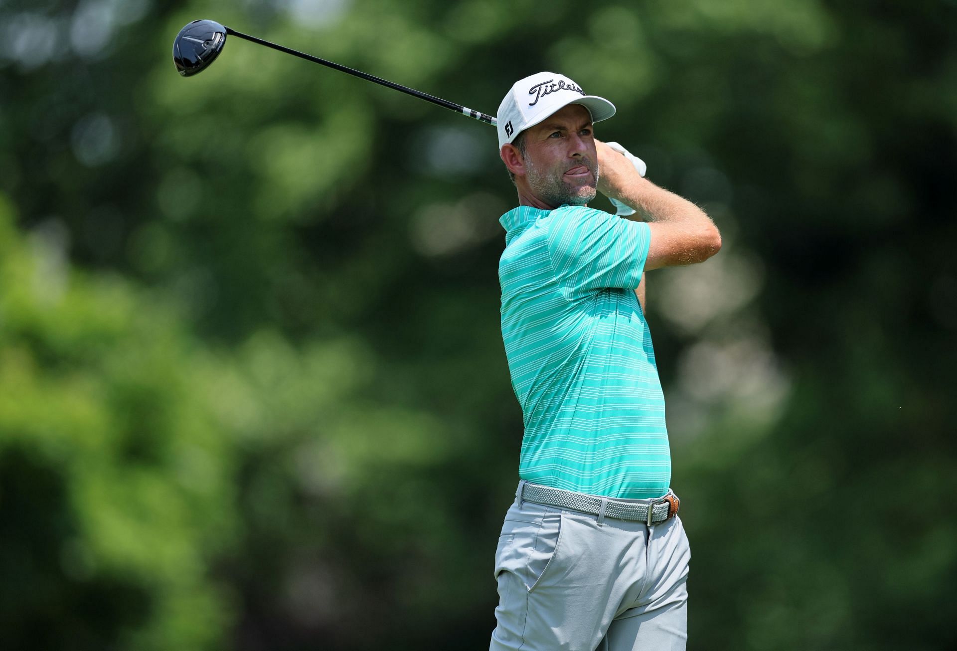 Webb Simpson during the Travelers Championship - Round One