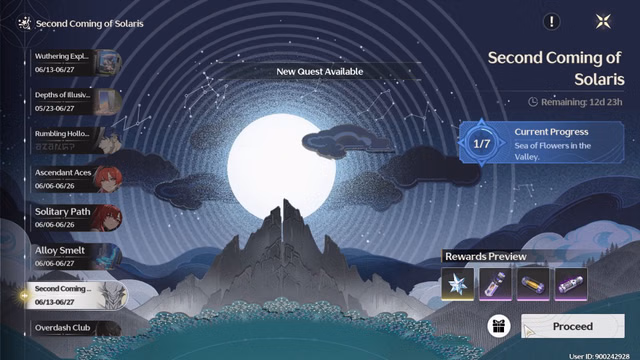 Wuthering Waves Sea of Flowers in the Valley quest guide in Second 