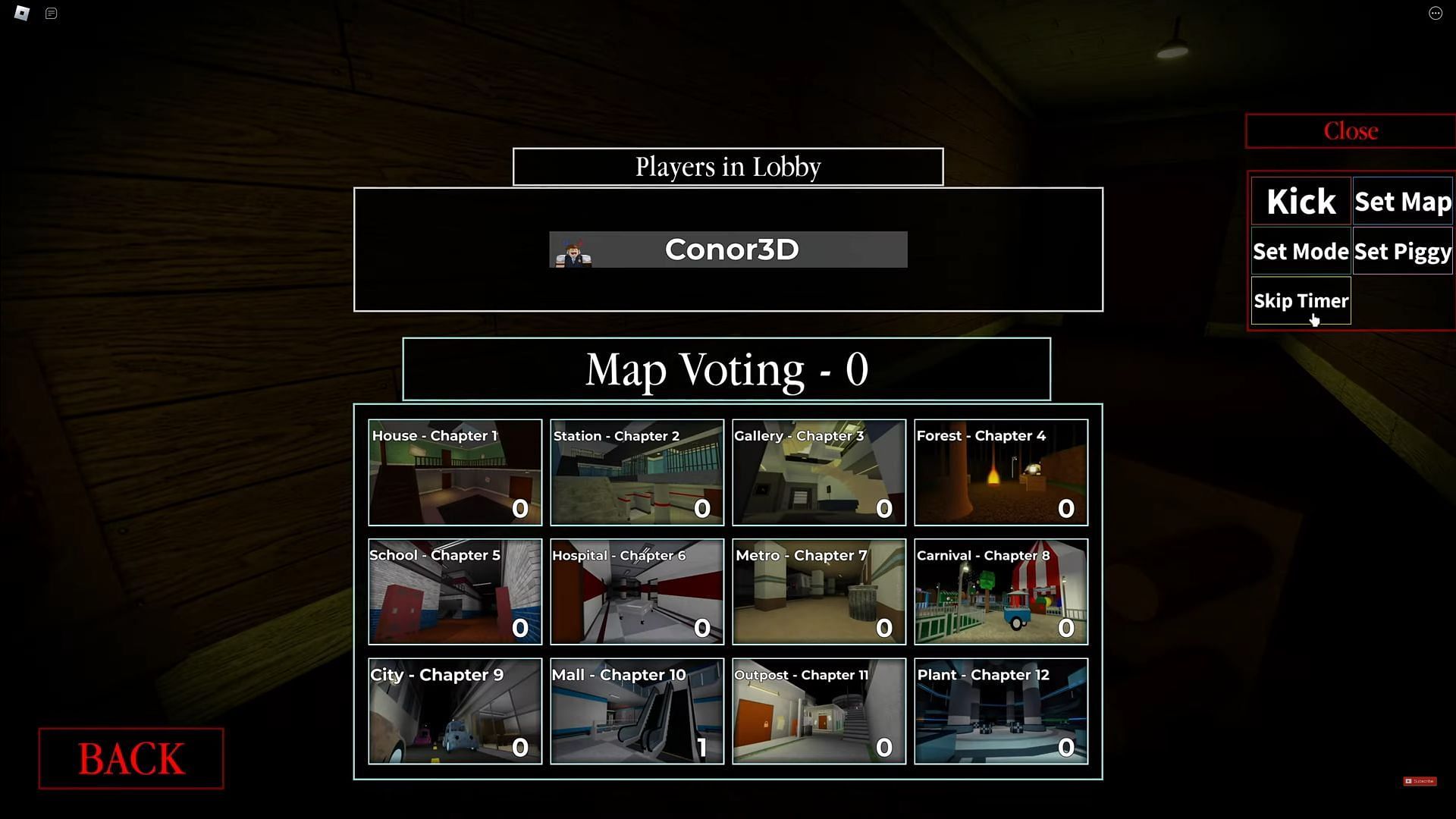 Map selection (Image via Roblox || Conor3D on YouTube)