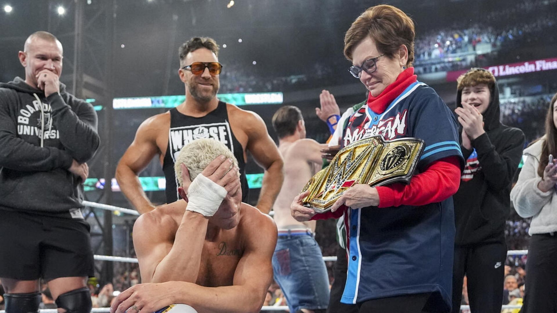 Cody Rhodes and his mother [Image credits: WWE.com]