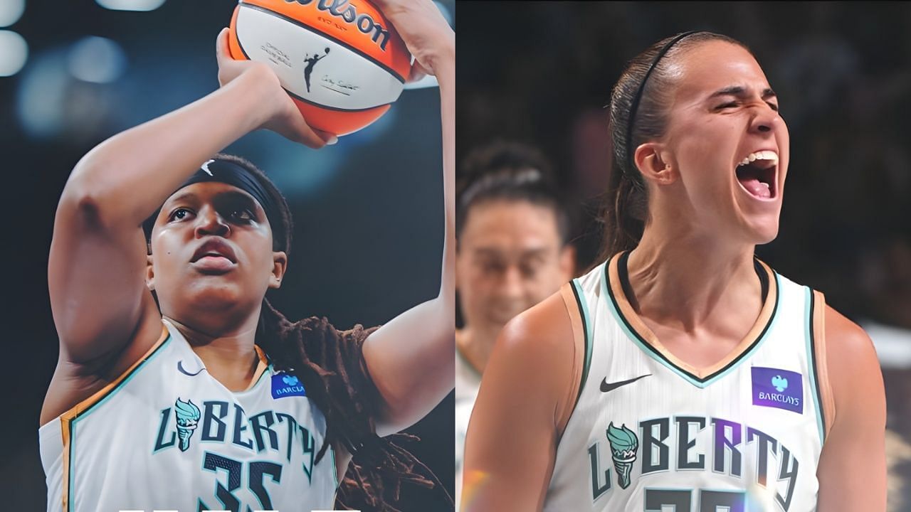 Jonquel Jones believes she can defeat teammate Sabrina Ionescu in 3-point contest [Photo Credit: New York Liberty X handle]