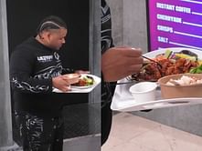 "Fanum Tax started" - Fans react as AMP member secretly spends £2,000 on a meal upgrade during Sidemen's Inside reality show