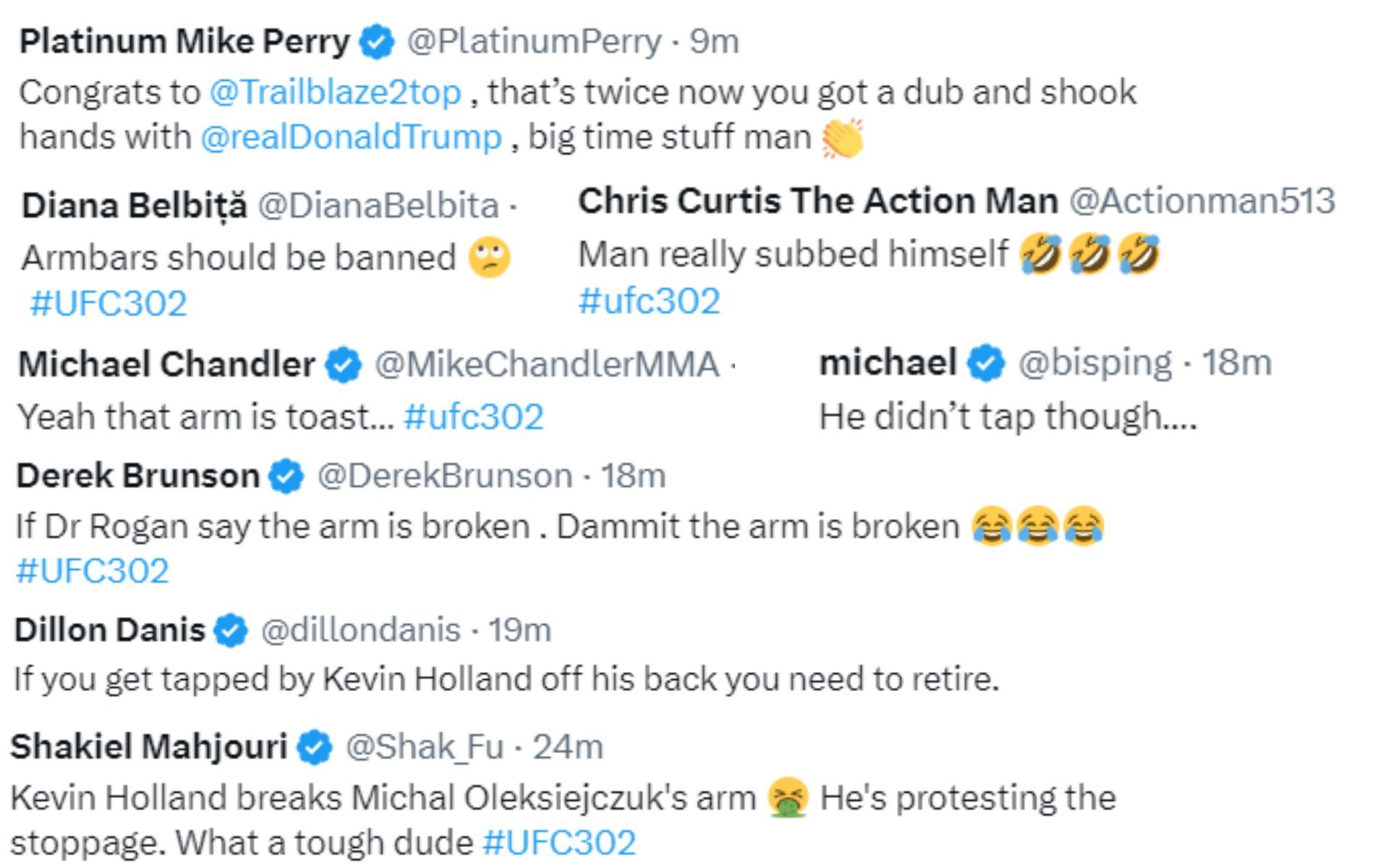 MMA community reacts to Kevin Holland&#039;s armbar attempt