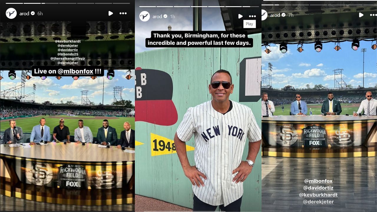 Alex Rodriguez's Instagram story