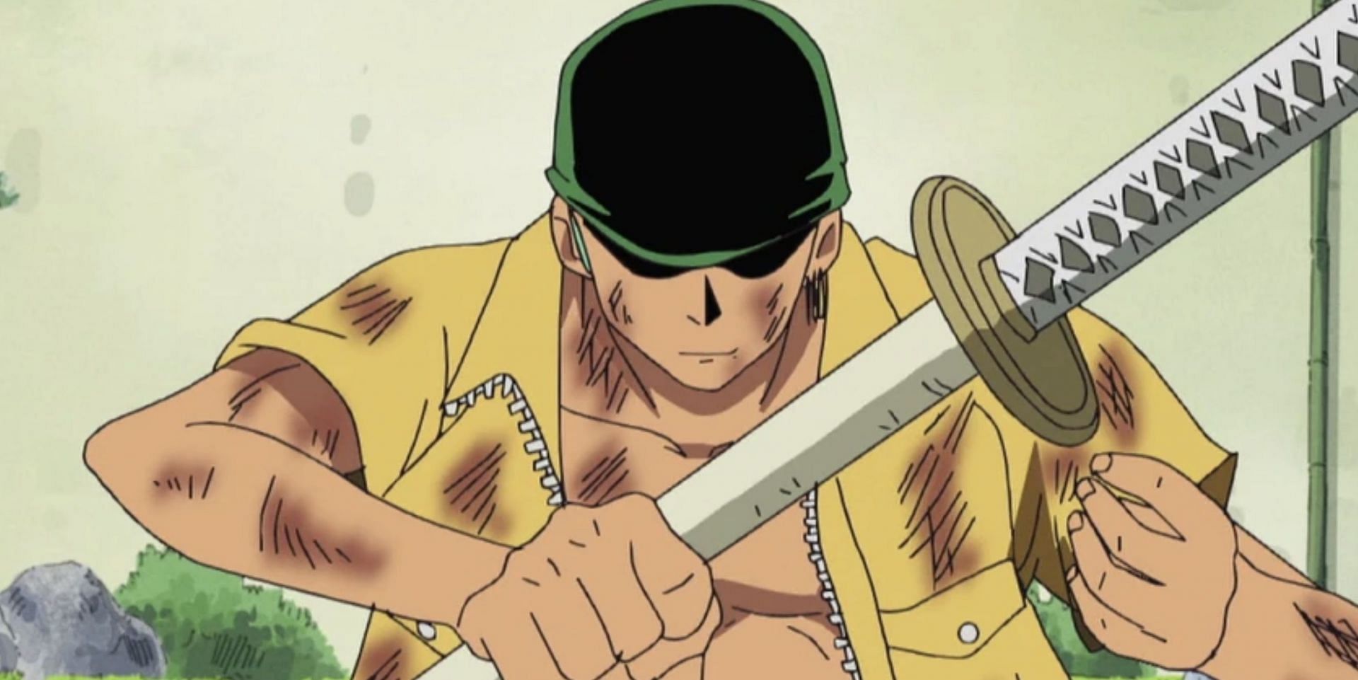 Roronoa Zoro with Wado Ichimonji (Image via Toei Animation)