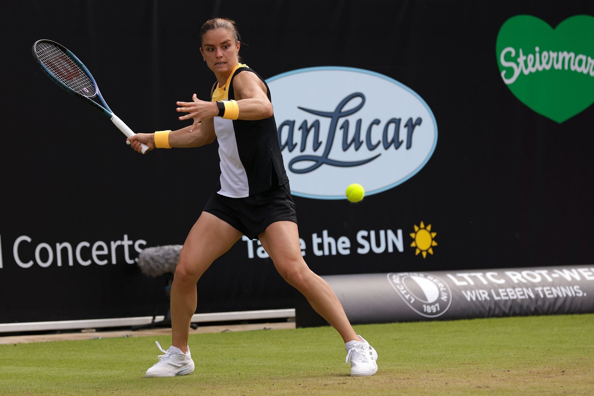 Maria Sakkari at the 2024 ecotrans Ladies Open in Berlin (Image via Getty)