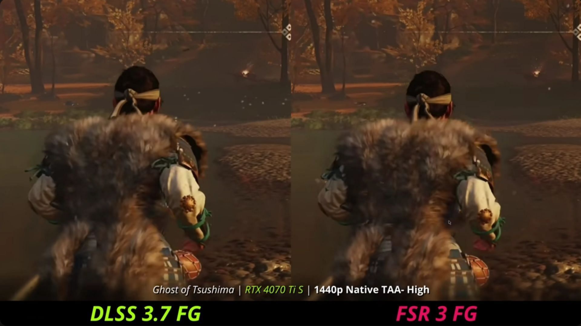 DLSS manages to render a slightly better image quality (Image via YouTube/Vex)