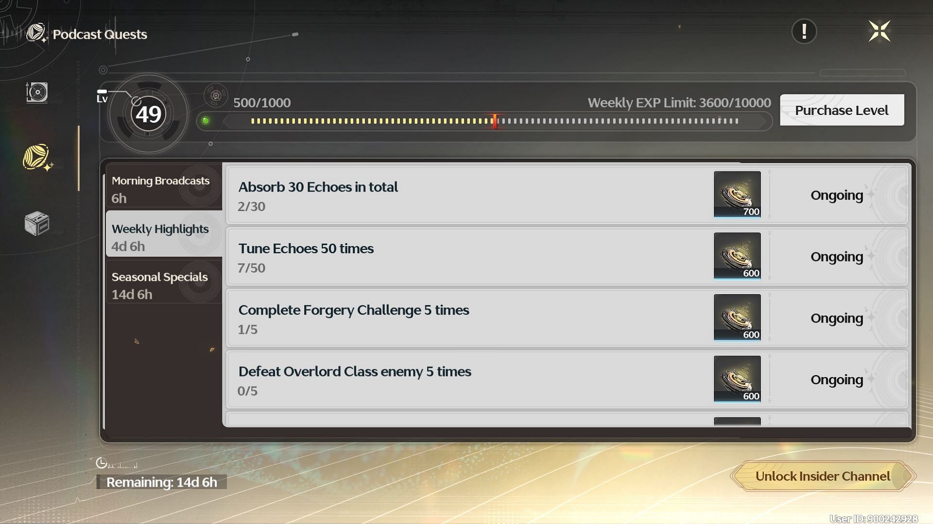 Complete these objectives to get easily get rewards (Image via Kuro Games)